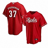 Cincinnati Reds #37 Tyler Stephenson Red MLB Cool Base Nike Jersey,baseball caps,new era cap wholesale,wholesale hats